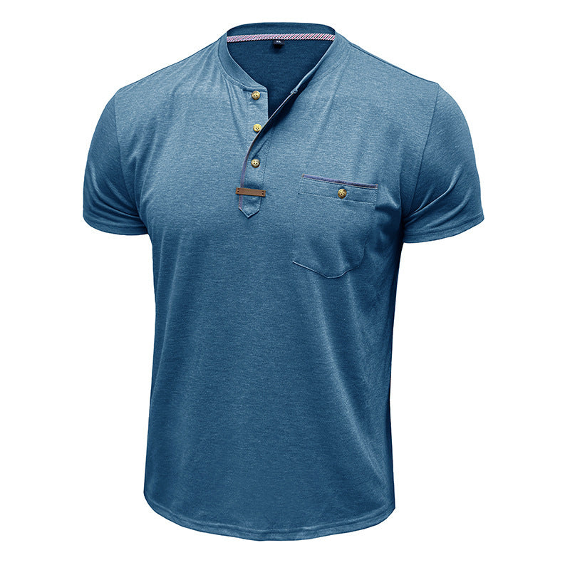 Men's Short-sleeved T-shirt Casual Crew Neck Top
