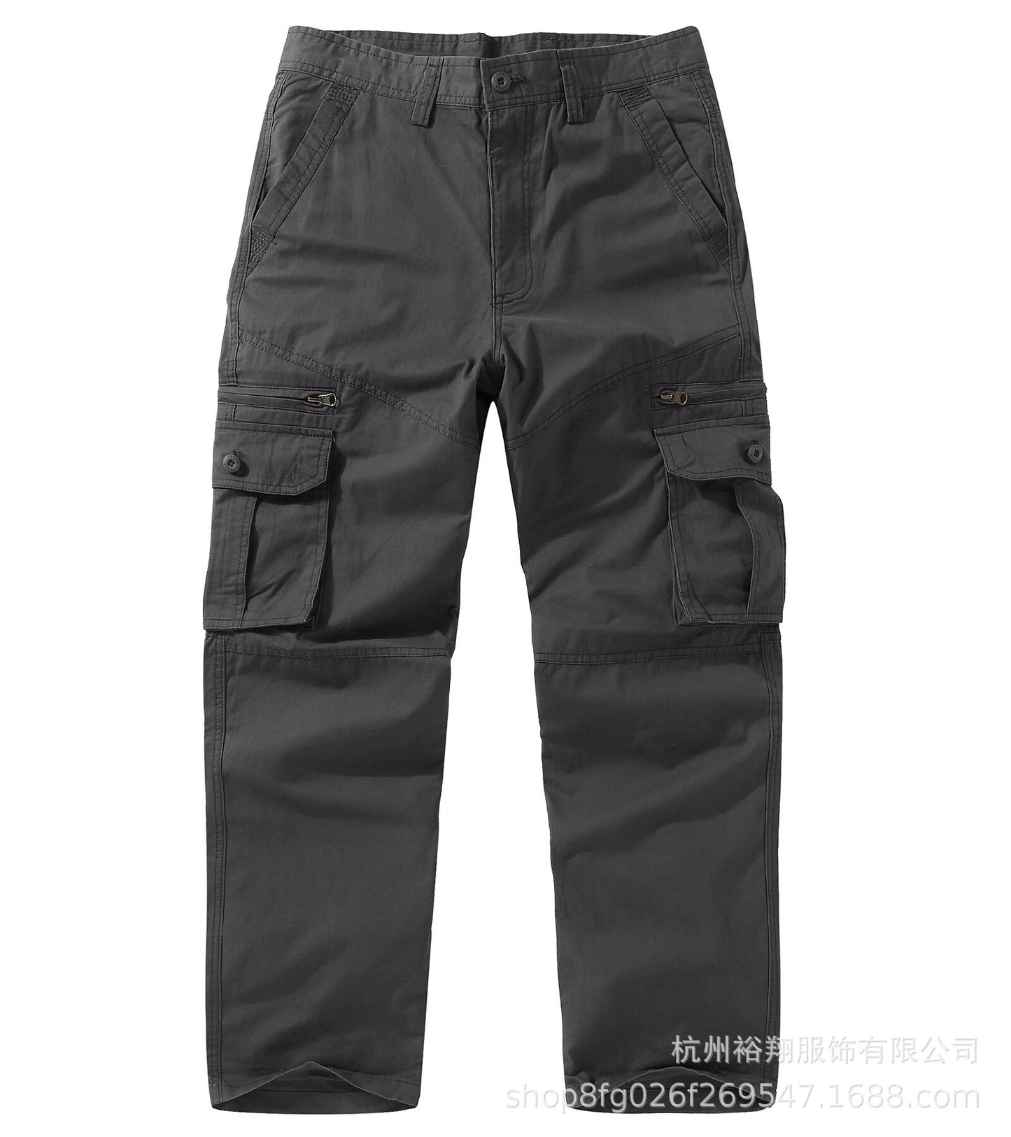 Stylish Relaxed And Minimalist Straight-Leg Casual Mens Cargo Jogger Pants Size: 29 - 42
