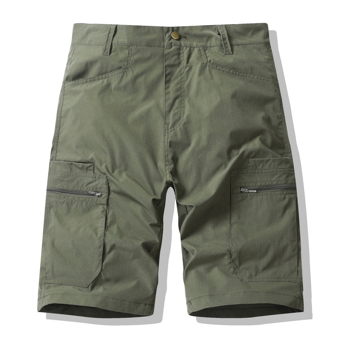 American Workwear Zipper Shorts High Street Fashion Outer Wear Loose Breeches