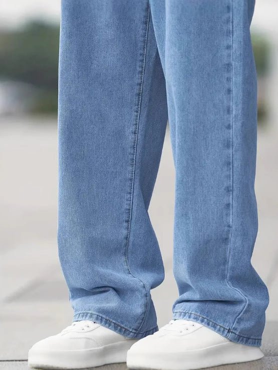 Youth, Men's Denim Loose Straight Casual Trousers
