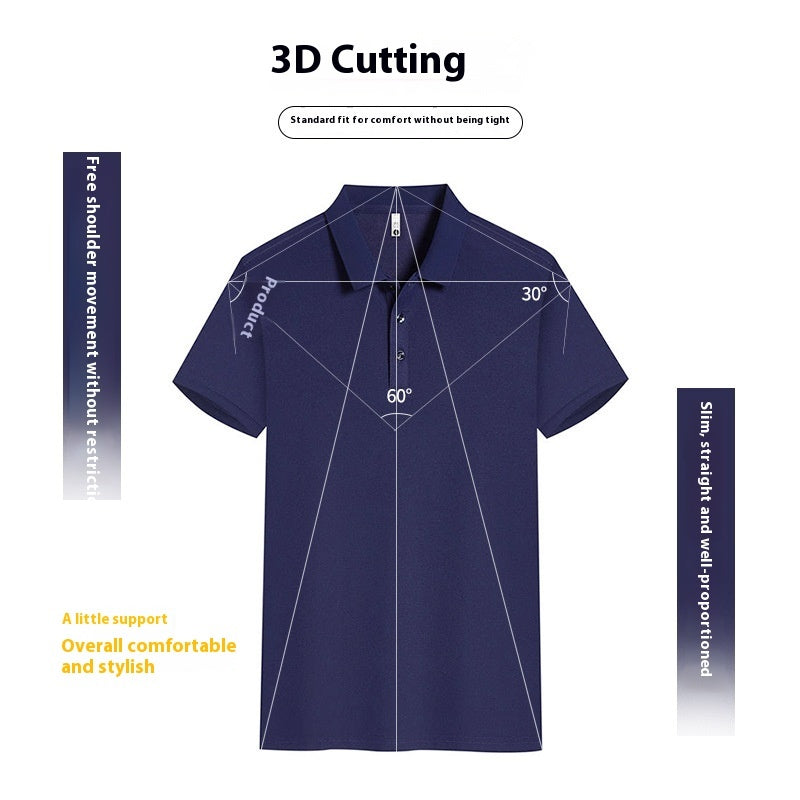 Work Clothes Lapel Short Sleeve