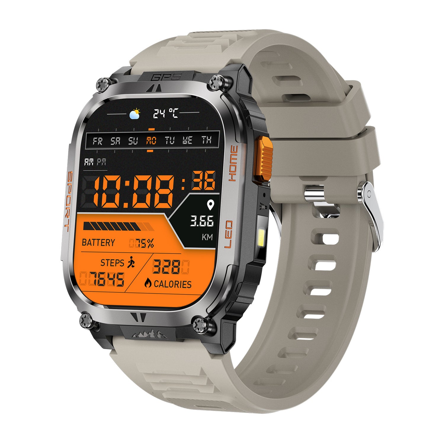 QX18 Smart Bracelet GPS Positioning Sports LED Health Monitoring Waterproof