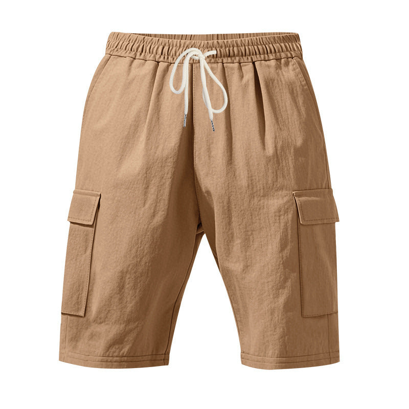 Men's Air-permeable Beachwear Linen Loose Multi-pocket Casual Shorts