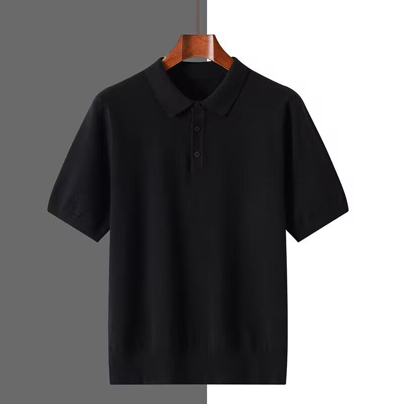 Polo Shirt Men's Short-sleeved Business Casual Bottoming Sweater