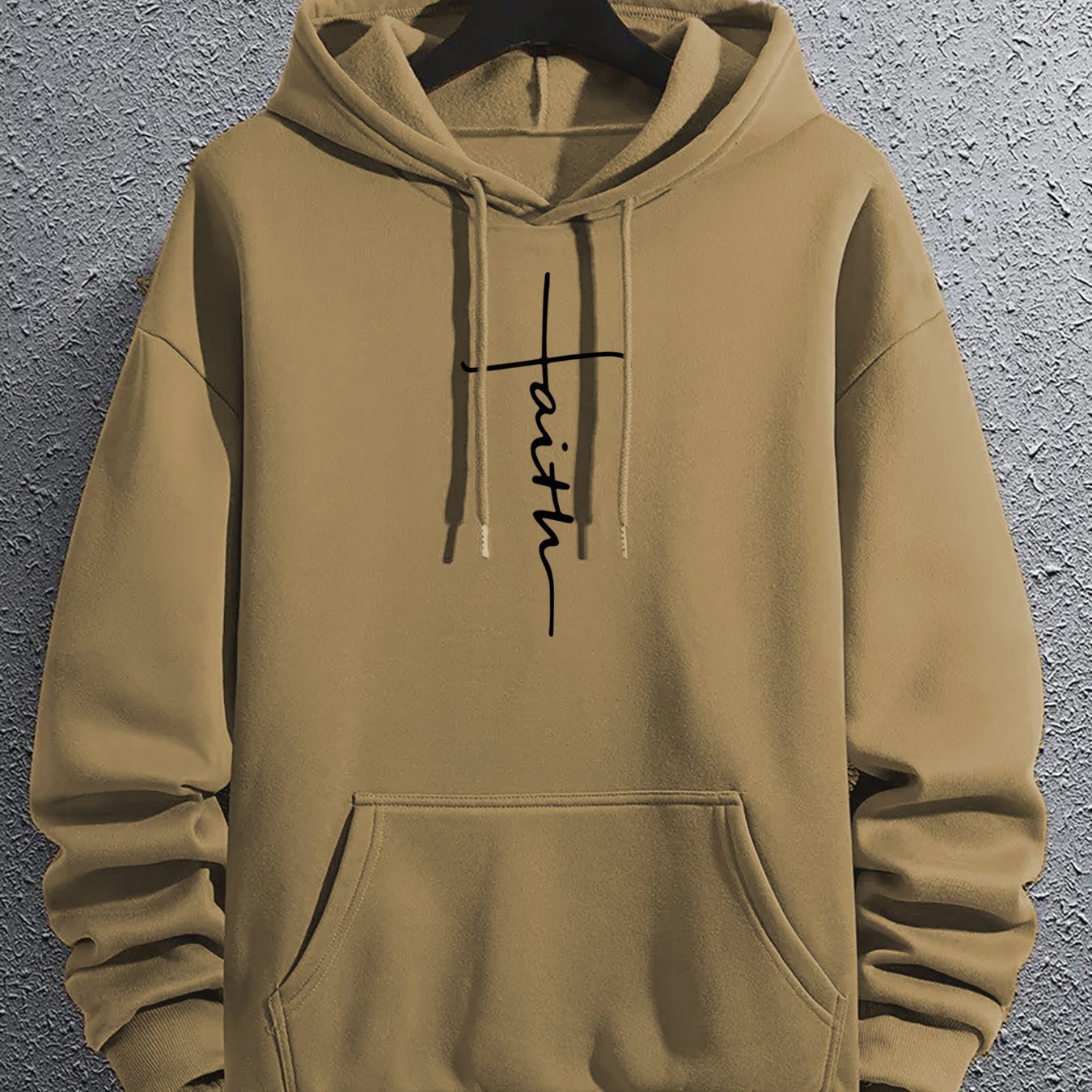 Men's Casual Printed Hoodie With Drawstring Size: S - XXL