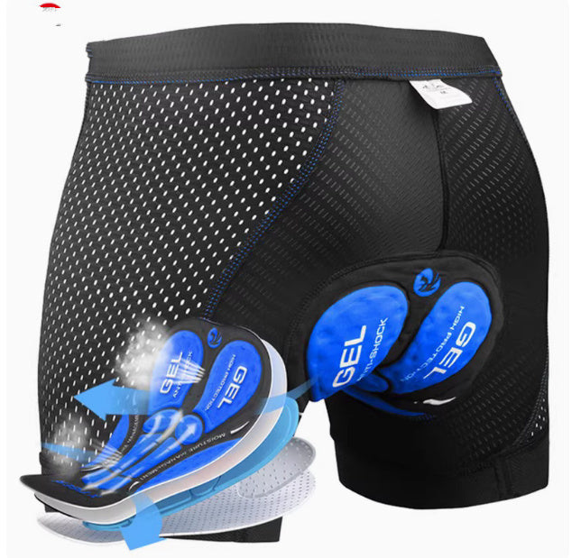Men's Cycling Black Shorts Breathable