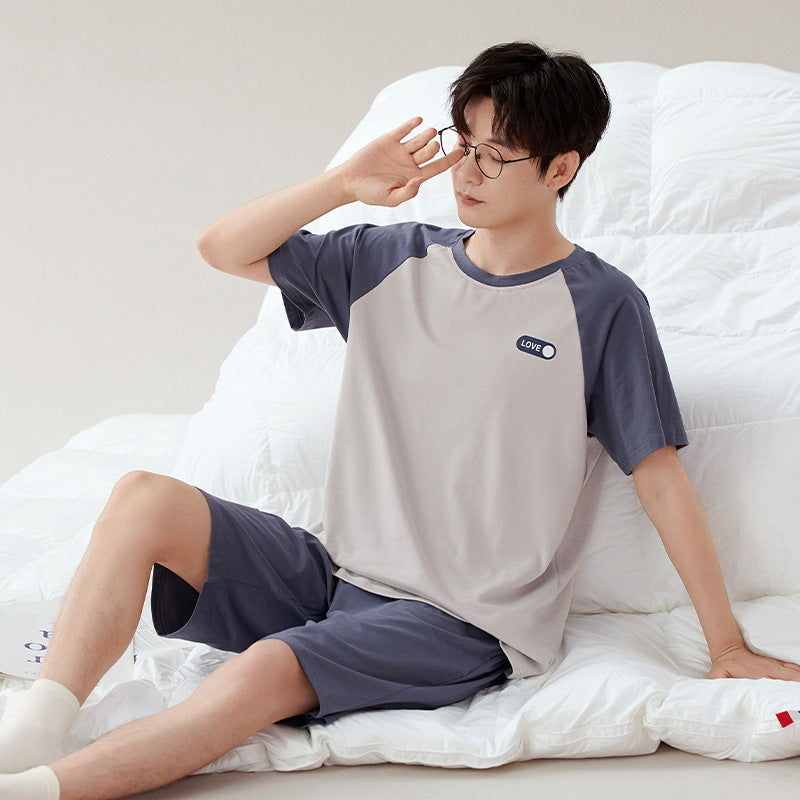 Cotton Pajamas New Boys Casual Homewear Two-piece Suit