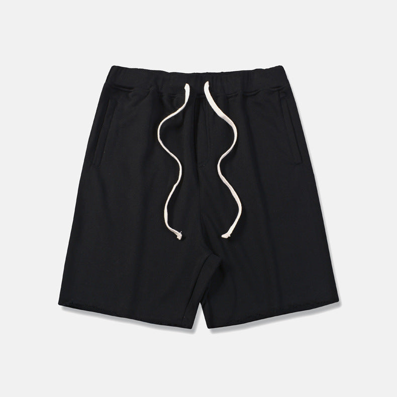 High Street Style Plain Loose Edge Invisible Zipper Shorts