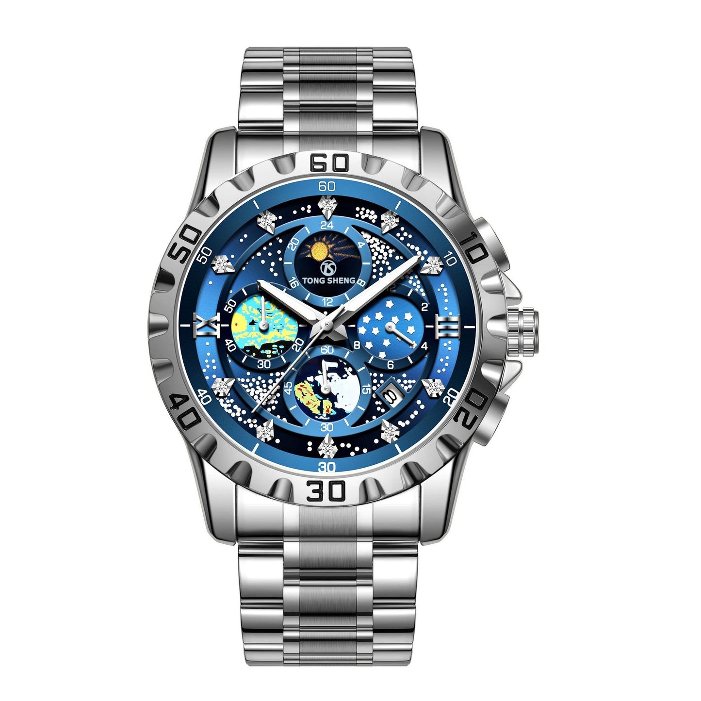 Fully Automatic Waterproof Stylish Student Watch With A Luminous Dial And Calendar