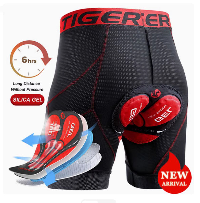 Men's Cycling Black Shorts Breathable