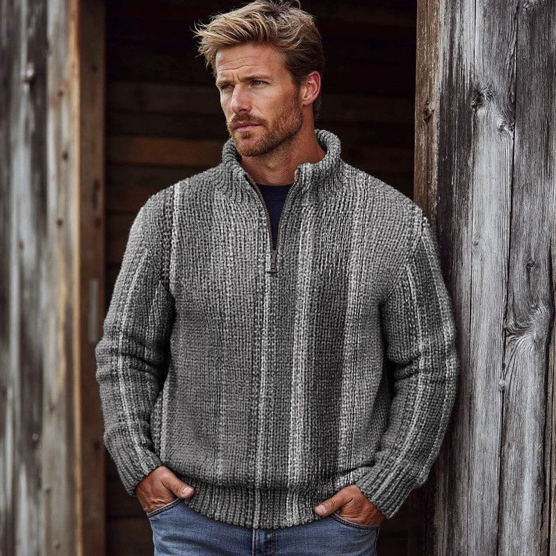 Mens Printed Long-Sleeve Zip-Up Hoodie Top Size: S - 5XL