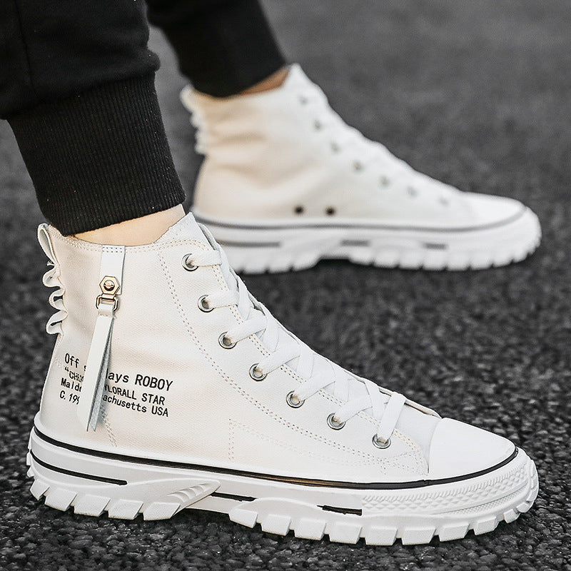 Retro Canvas Shoes, Breathable Thick Sole, Board Shoes, Casual Shoes