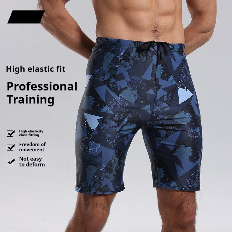 Fashion Men's Knee-length Pants Boxer Swimming Trunks