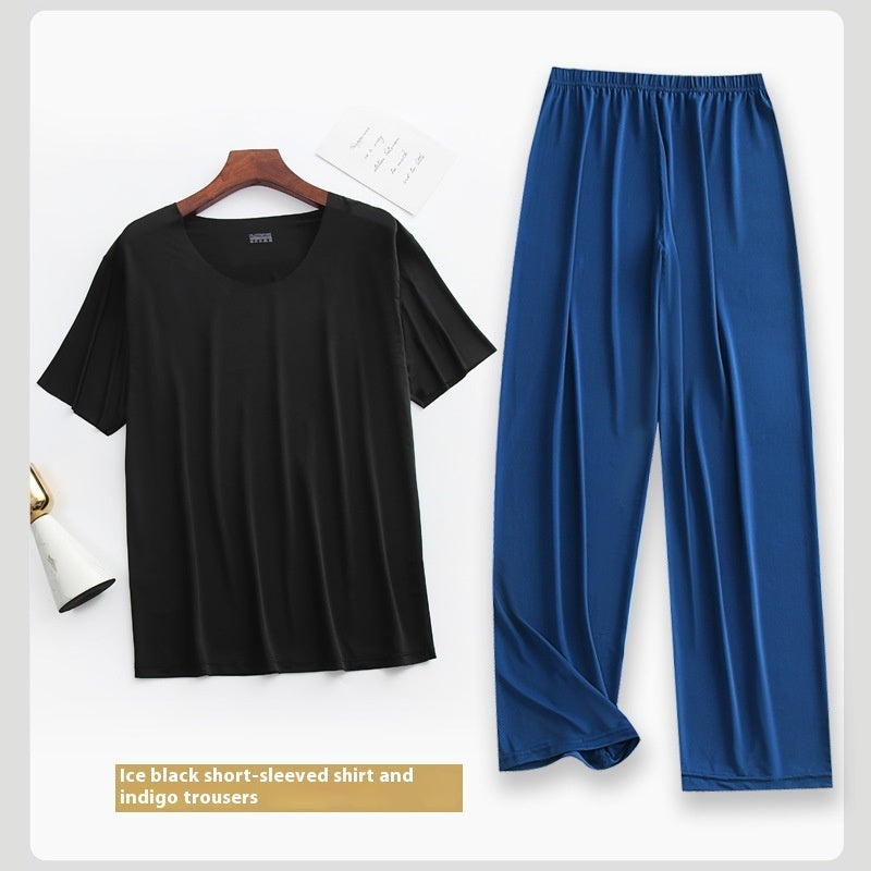 Summer Thin Homewear Suit Pajamas Size L - 5XL