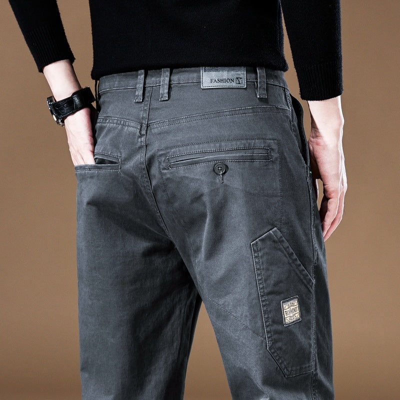 Casual Retro All-matching Pants Male