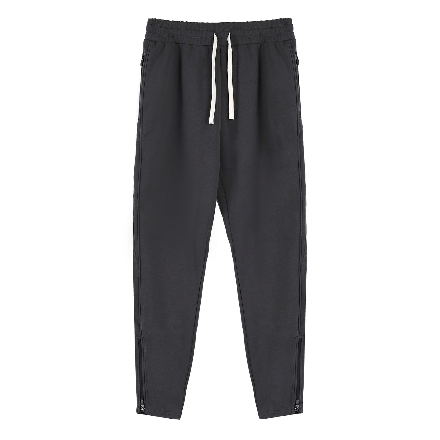 Slim Fit Leg Opening Zipper Ankle Banded Pants Size: M - 3XL