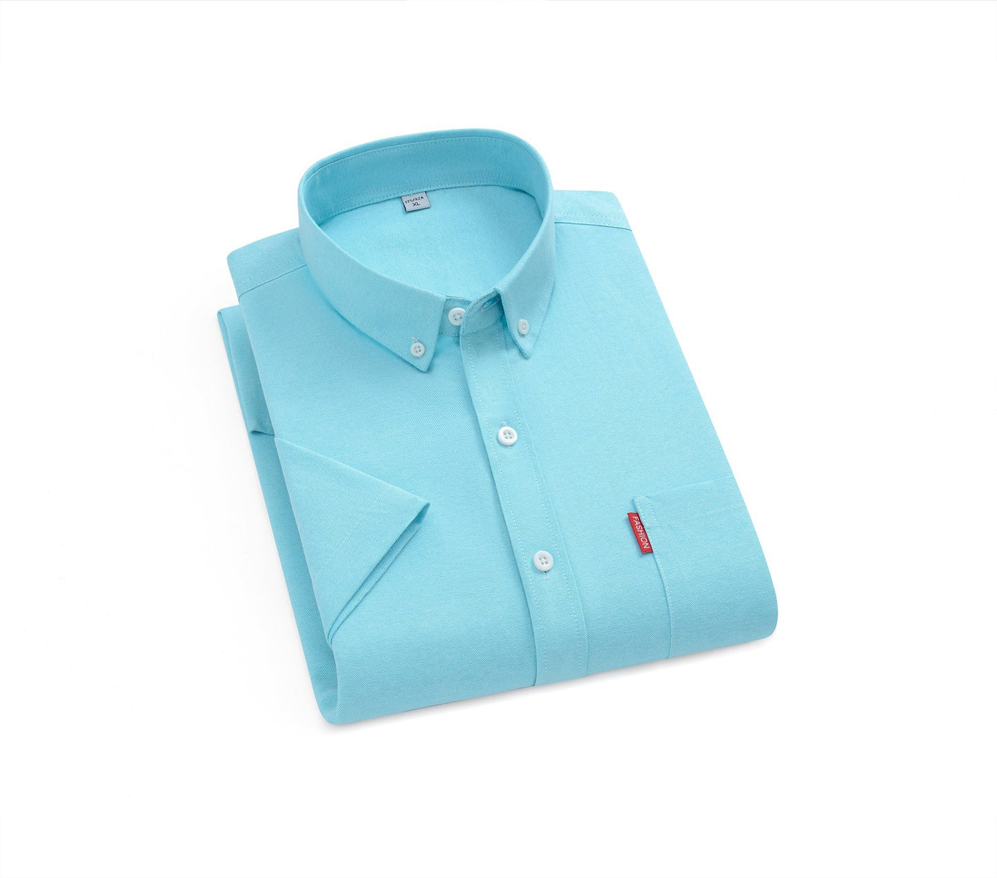 Commuter-style Mens Oxford-cloth Casual Long-sleeve Shirt Size M - 5XL