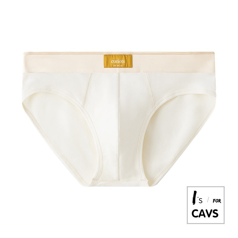 New Men's Briefs Pure Cotton Simple Solid Color Sexy