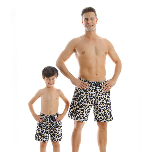 New Style Parent Child Swimwear Quick Drying Beach Pants Sizes: Men - M to XXL, Boy: 80cm to 153cm