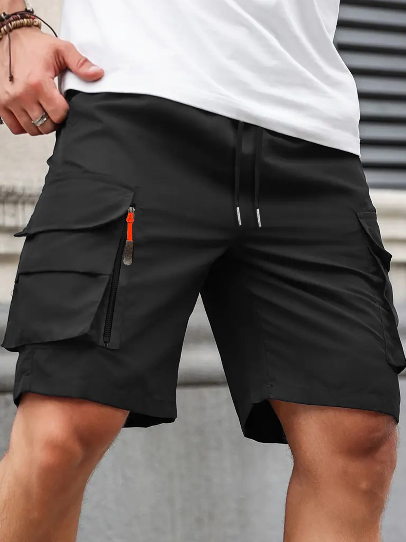 Cargo Shorts Summer Loose Sport Shorts Men Lightweight Size: S - 3XL
