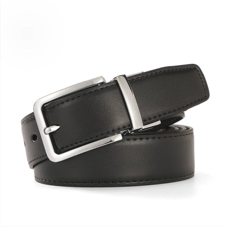 Men's Fashion Casual Rotating Pin Buckle Belt, Size 100cm-130cm