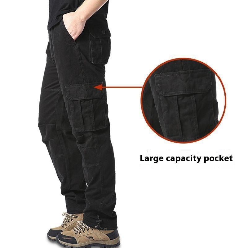 Men's Multi-pocket Cotton Cargo Pants Size: M - 5XL