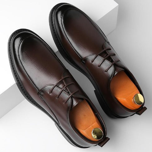 Men's Leather Shoes Spring Fashion New Non-slip Breathable