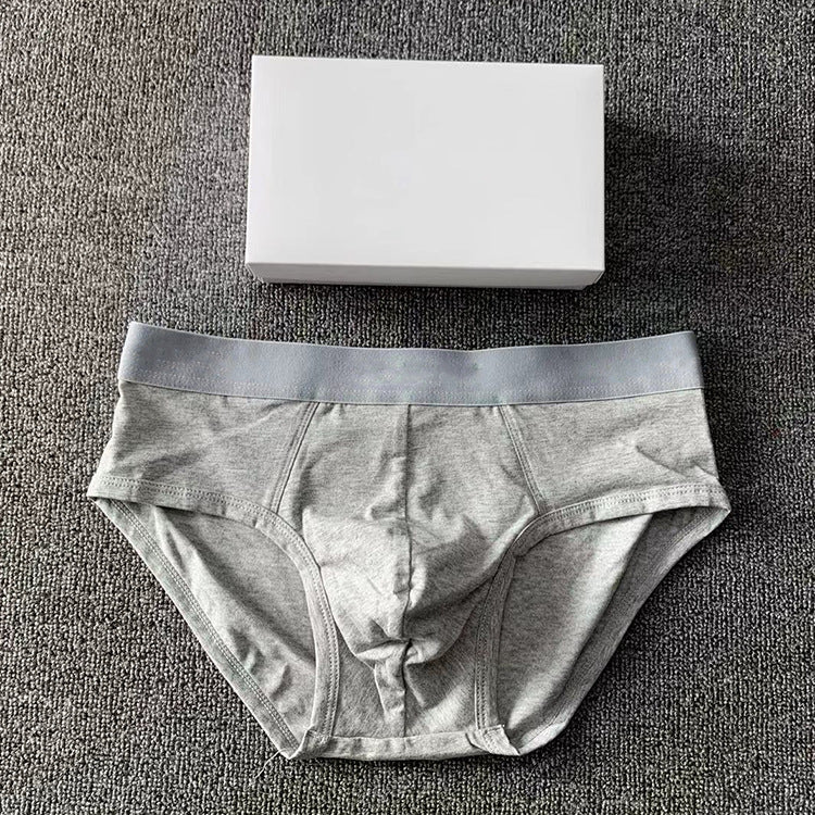 Men's Cotton Boxer Briefs Plus-Size Breathable Underwear For Sports