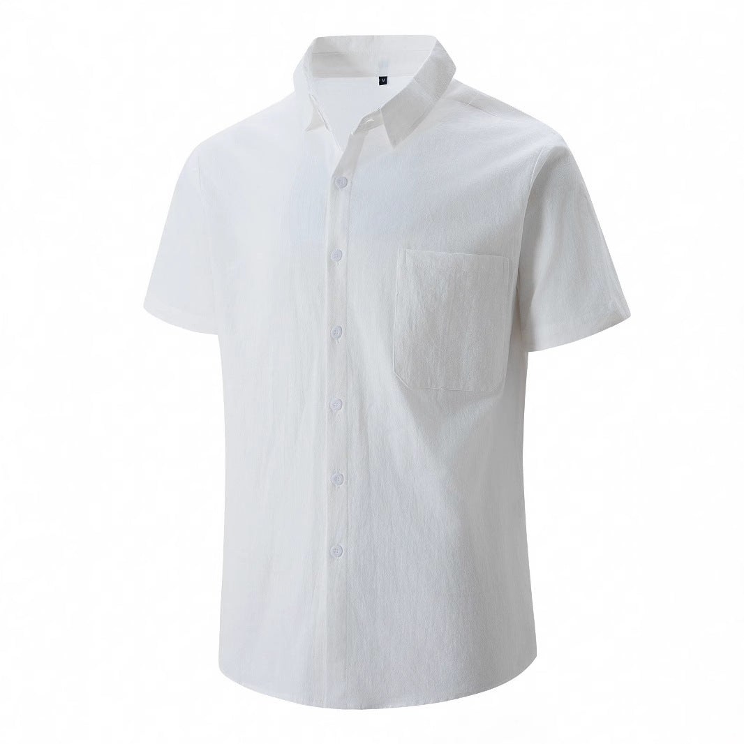 Young Men's Casual Short-sleeved Shirt
