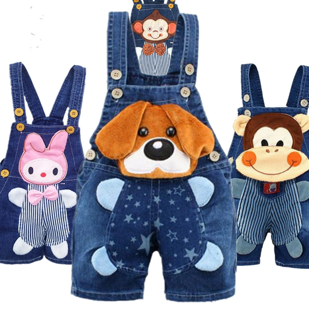 Baby, Toddler summer denim overalls