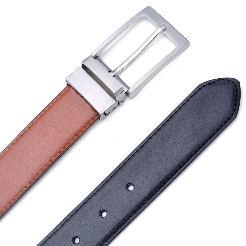 Men's Fashion Casual Rotating Pin Buckle Belt, Size 100cm-130cm