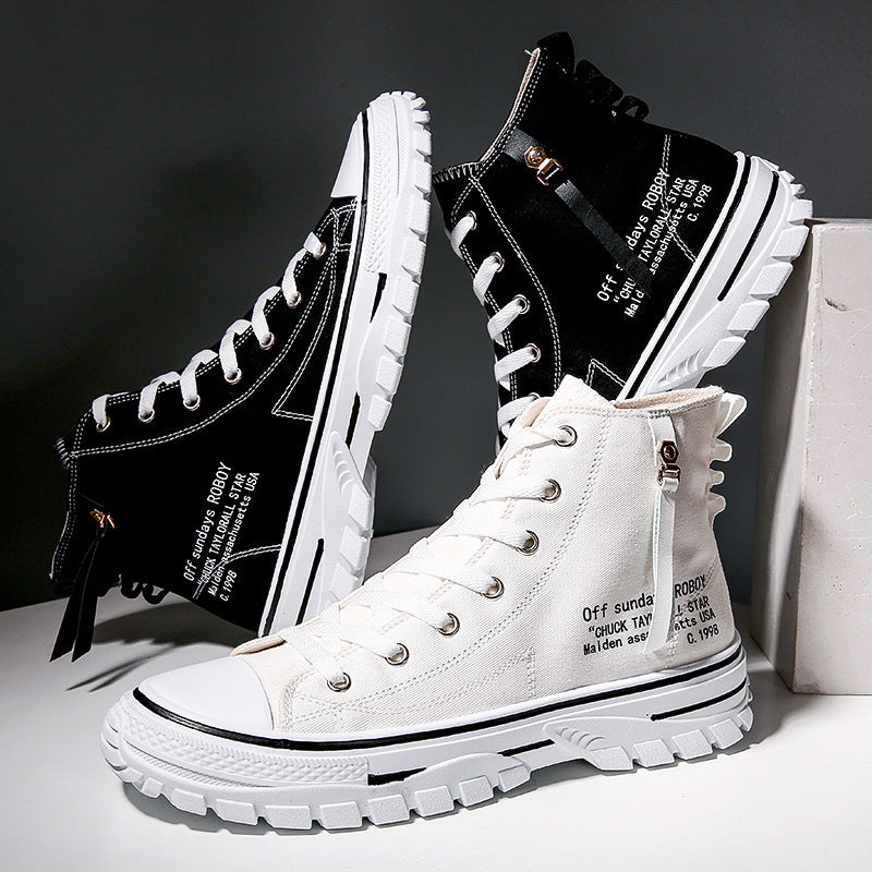 Retro Canvas Shoes, Breathable Thick Sole, Board Shoes, Casual Shoes
