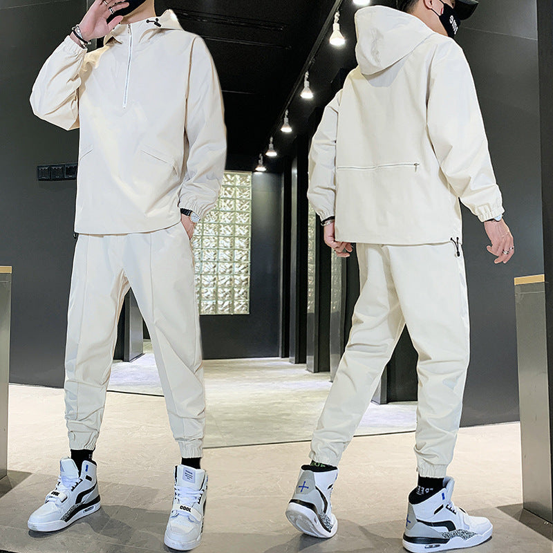 Men's Hooded Pullover Jacket Trousers