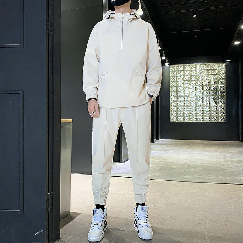 Men's Hooded Pullover Jacket Trousers