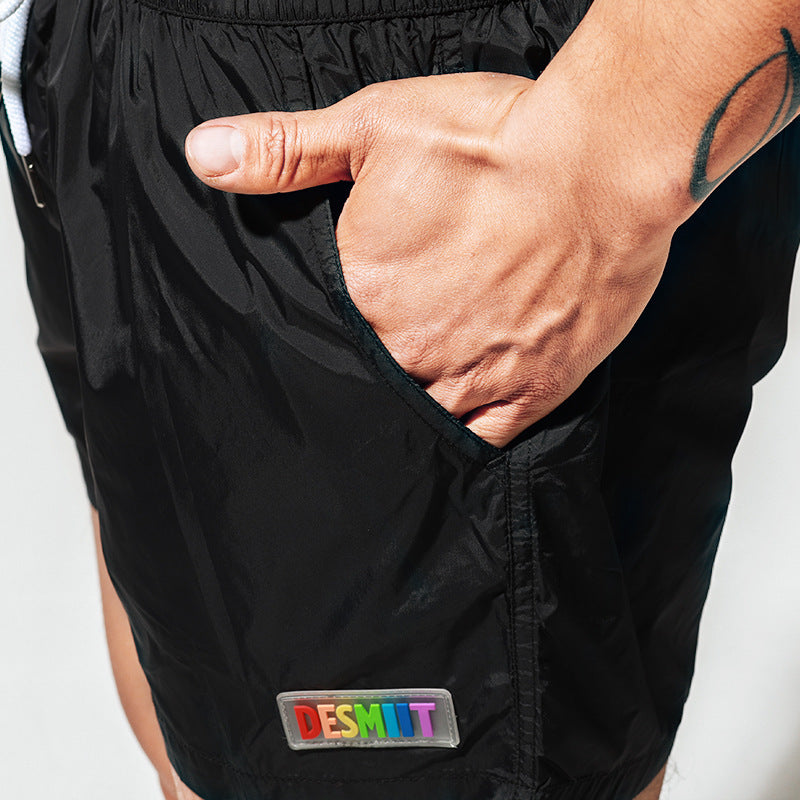 Beach Shorts Sports Loose Seaside Vacation Rainbow Swimming Shorts Sizes: M to 3XL