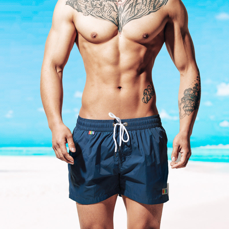 Beach Shorts Sports Loose Seaside Vacation Rainbow Swimming Shorts Sizes: M to 3XL