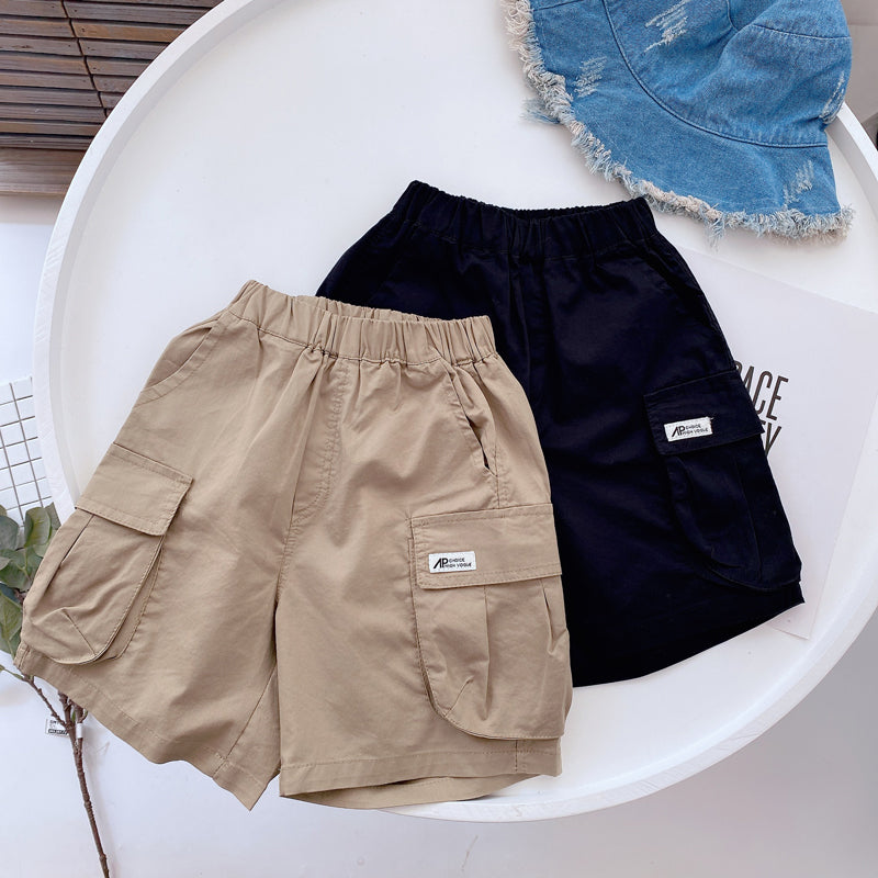Magic West Children's Summer New Thin Cotton Tooling Shorts Boys Cool Loose Baby Pants