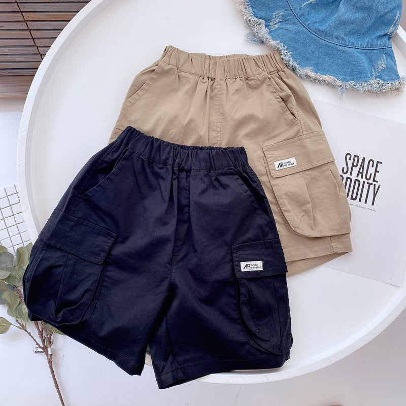 Magic West Children's Summer New Thin Cotton Tooling Shorts Boys Cool Loose Baby Pants