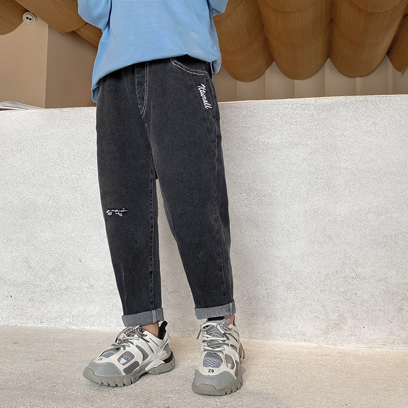 Boys' Jeans Trousers New Children's Clothing, Big Children's Pants