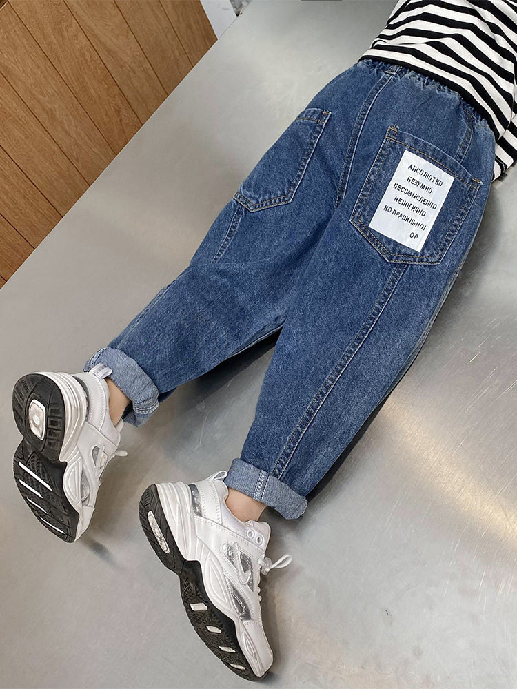 Boys' Jeans Trousers New Children's Clothing, Big Children's Pants