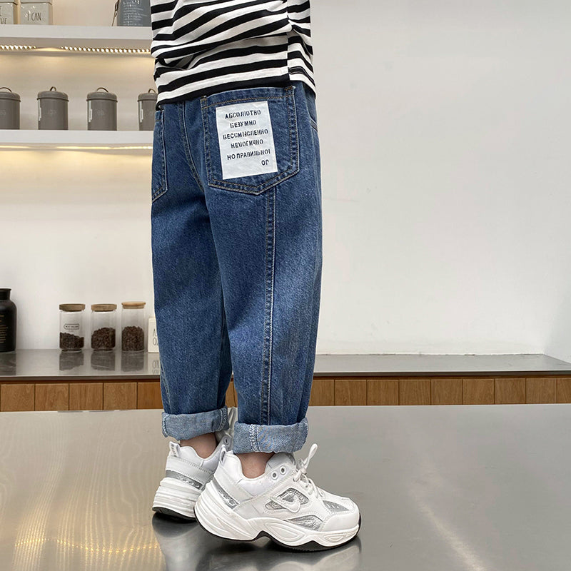 Boys' Jeans Trousers New Children's Clothing, Big Children's Pants