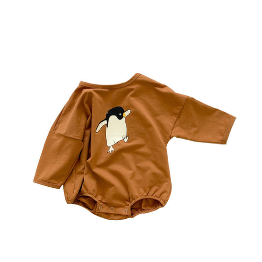 Animal Print Baby One-piece Triangle Climbing Clothes
