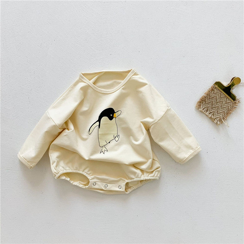 Animal Print Baby One-piece Triangle Climbing Clothes