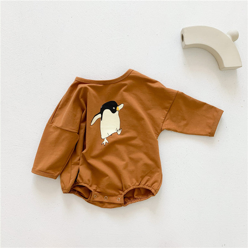 Animal Print Baby One-piece Triangle Climbing Clothes