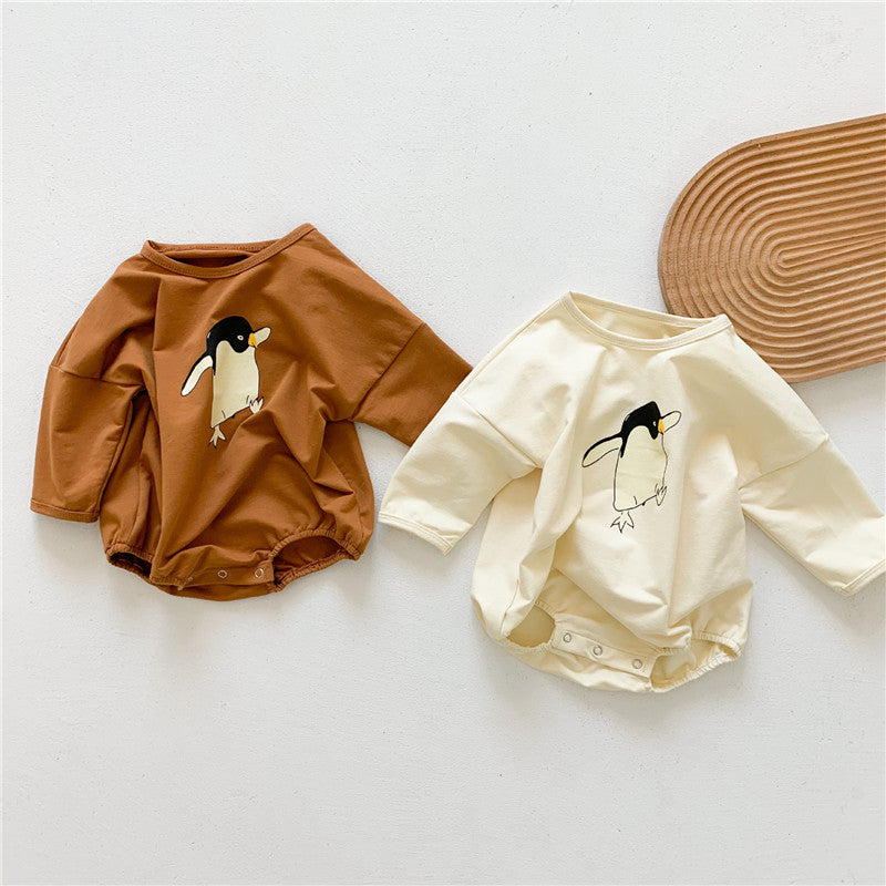 Animal Print Baby One-piece Triangle Climbing Clothes