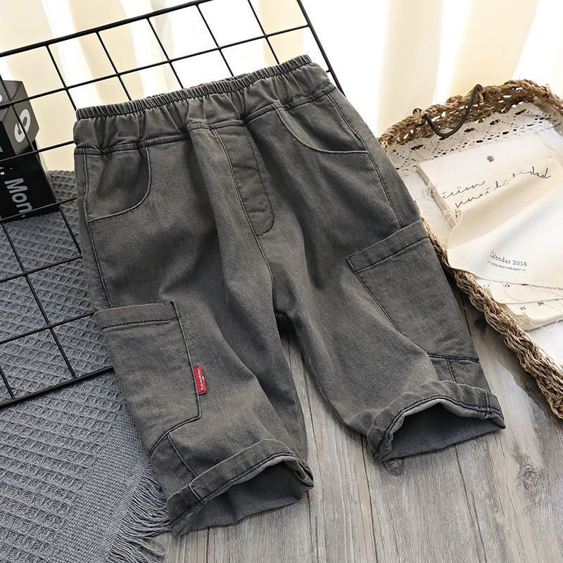 Summer Thin Middle School Children's Cotton Ice Children's Pants Loose