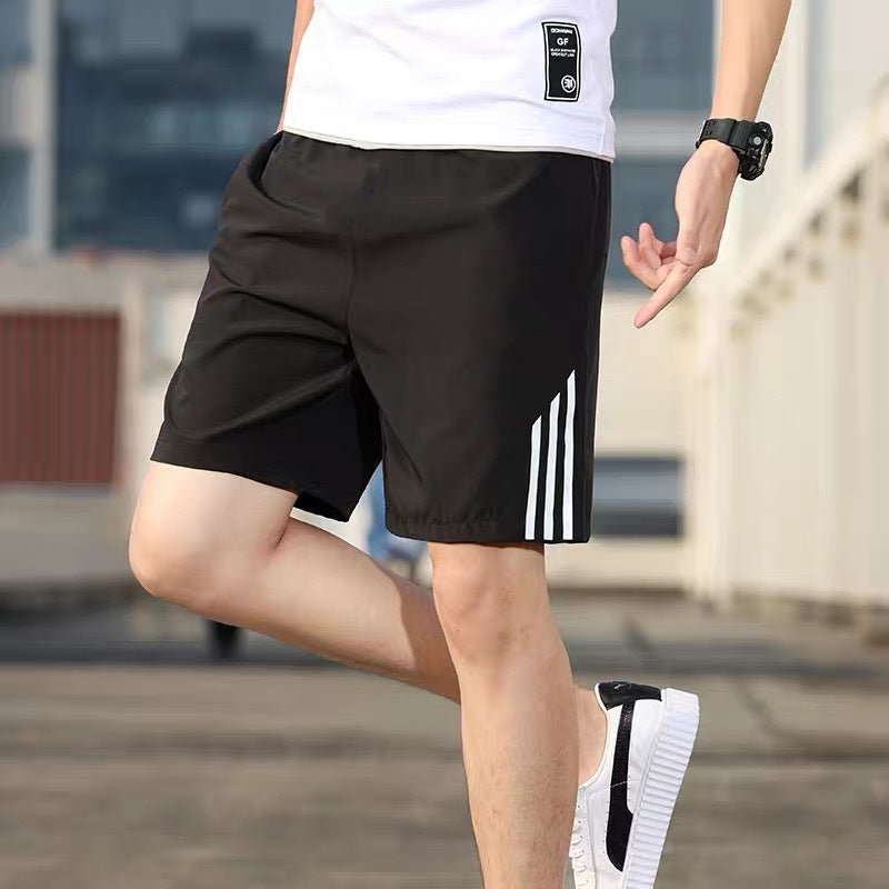 Three-bar Shorts Men's/Youth Sports Pants Quick-drying Stretch Fitness Pants