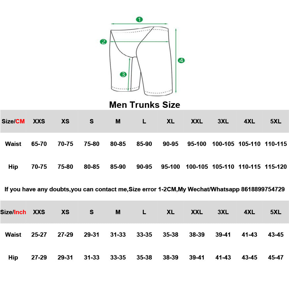 Men and boys Swimming Trunks Breathable Ice Silk Feeling Quick-dry Pants Swimming Equipment Summer, Sizes: 2XS to 5XL