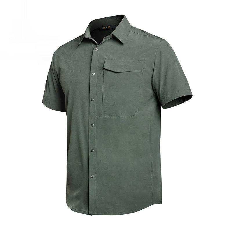 Men's Thin Breathable Casual Half Sleeve Shirt