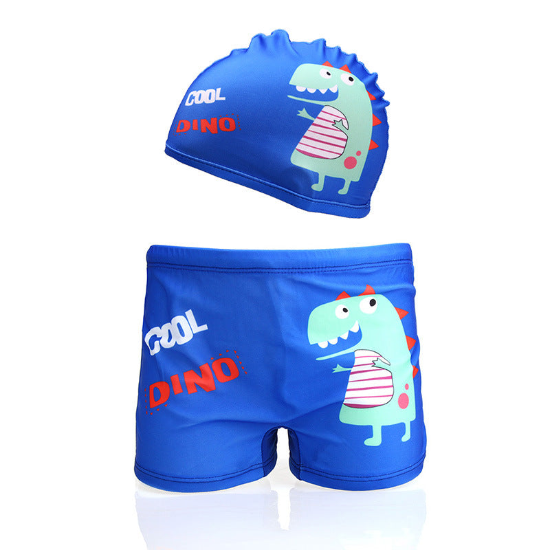 Boy's Cute Cartoon Swimming Trunks